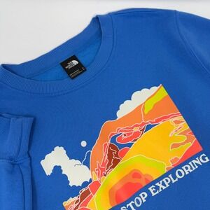 The North Face Sweatshirt Mens M Places We Love Mountain Graphic